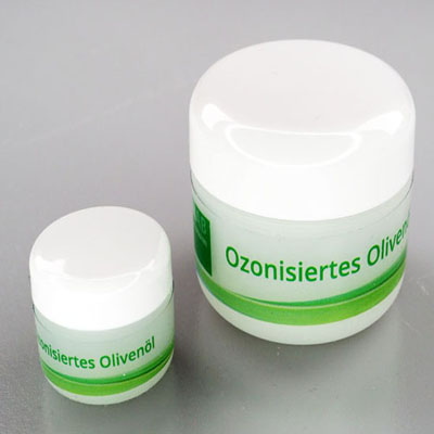a gel made with highly concentrated ozone in a high quality organic oil base